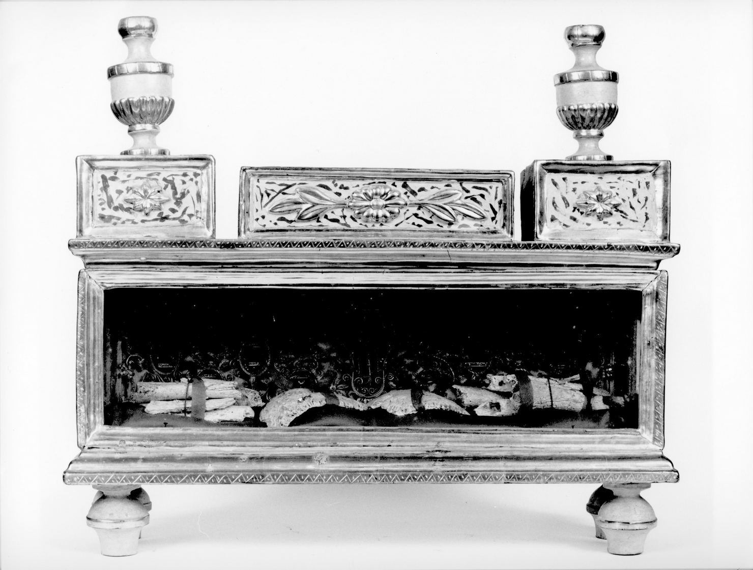 reliquiario a teca - a cassetta - bottega toscana (seconda metà sec. XIX)