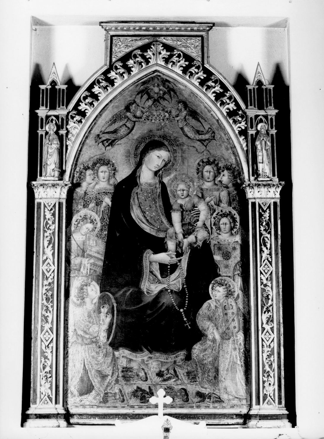 Madonna in trono e angeli (dipinto) di Giovanni di Paolo (sec. XV)