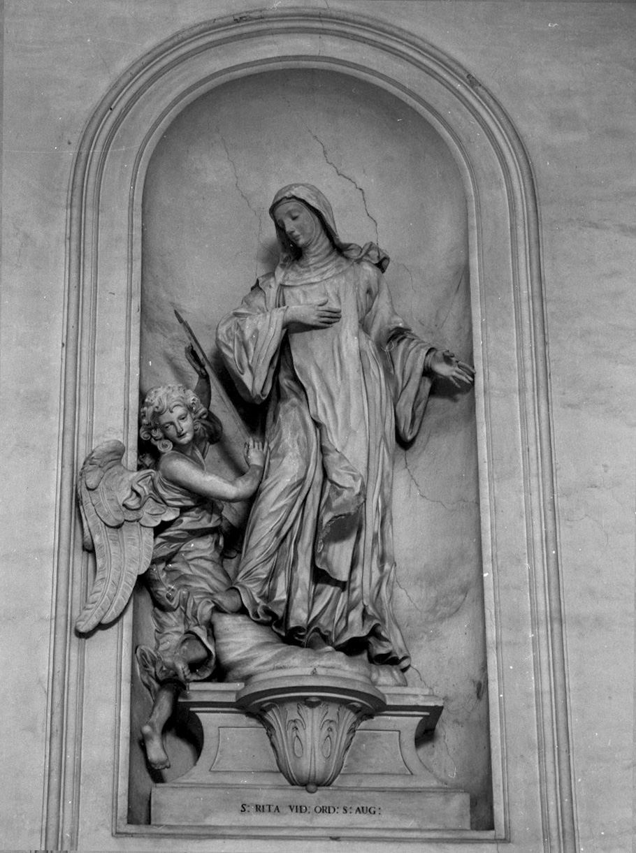 Santa Rita da Cascia (scultura) di Mazzuoli Giuseppe Maria (sec. XVIII)