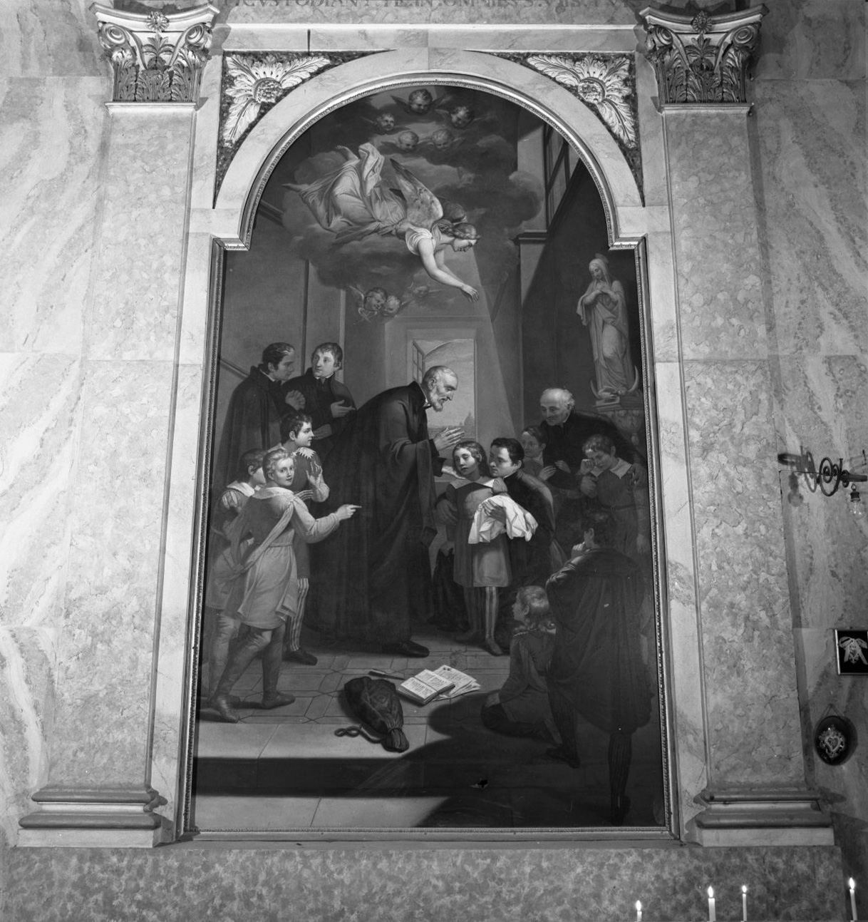 miracolo del bambino di San Giuseppe Colasanzio (dipinto) di Bruni Giovanni (sec. XIX)