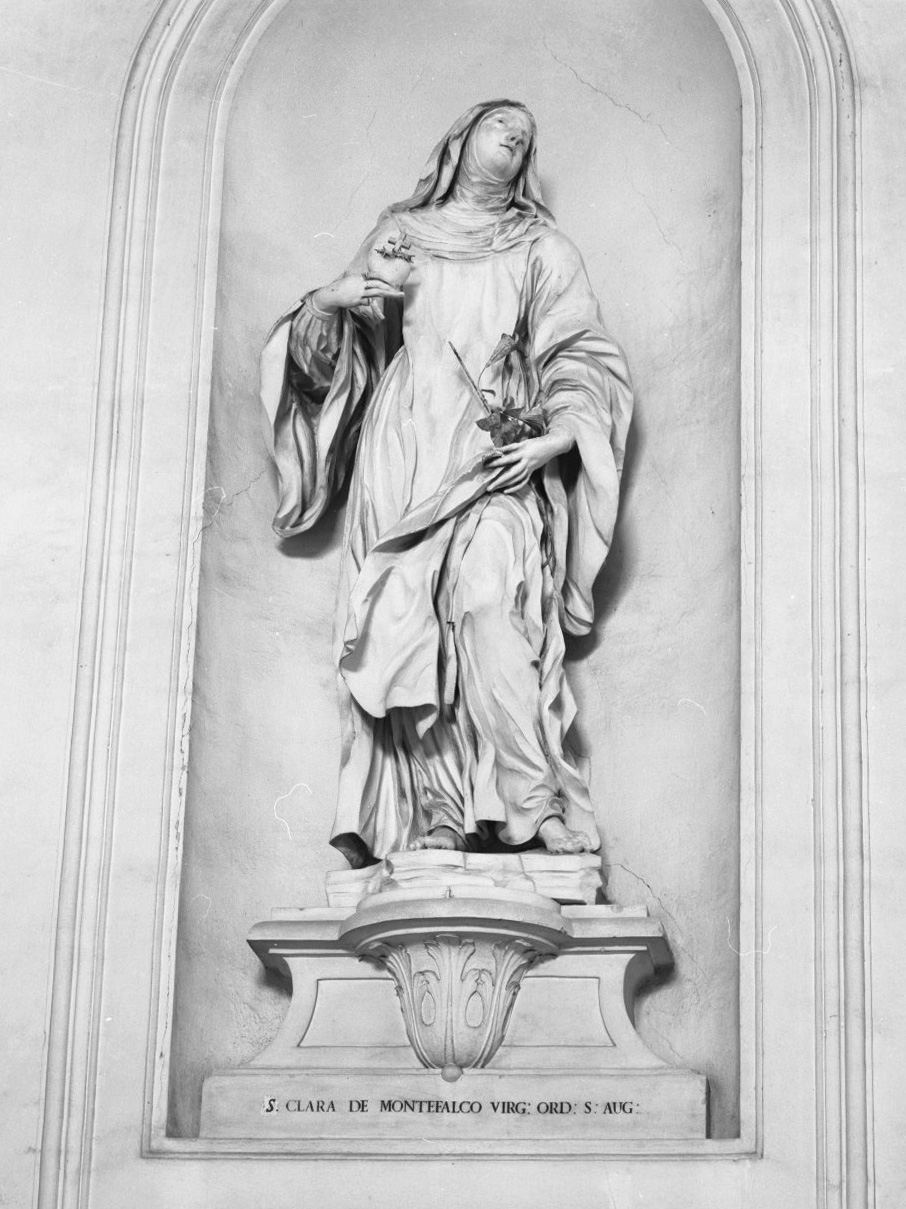Santa Chiara da Montefalco (scultura) di Silini Giuseppe (sec. XVIII)