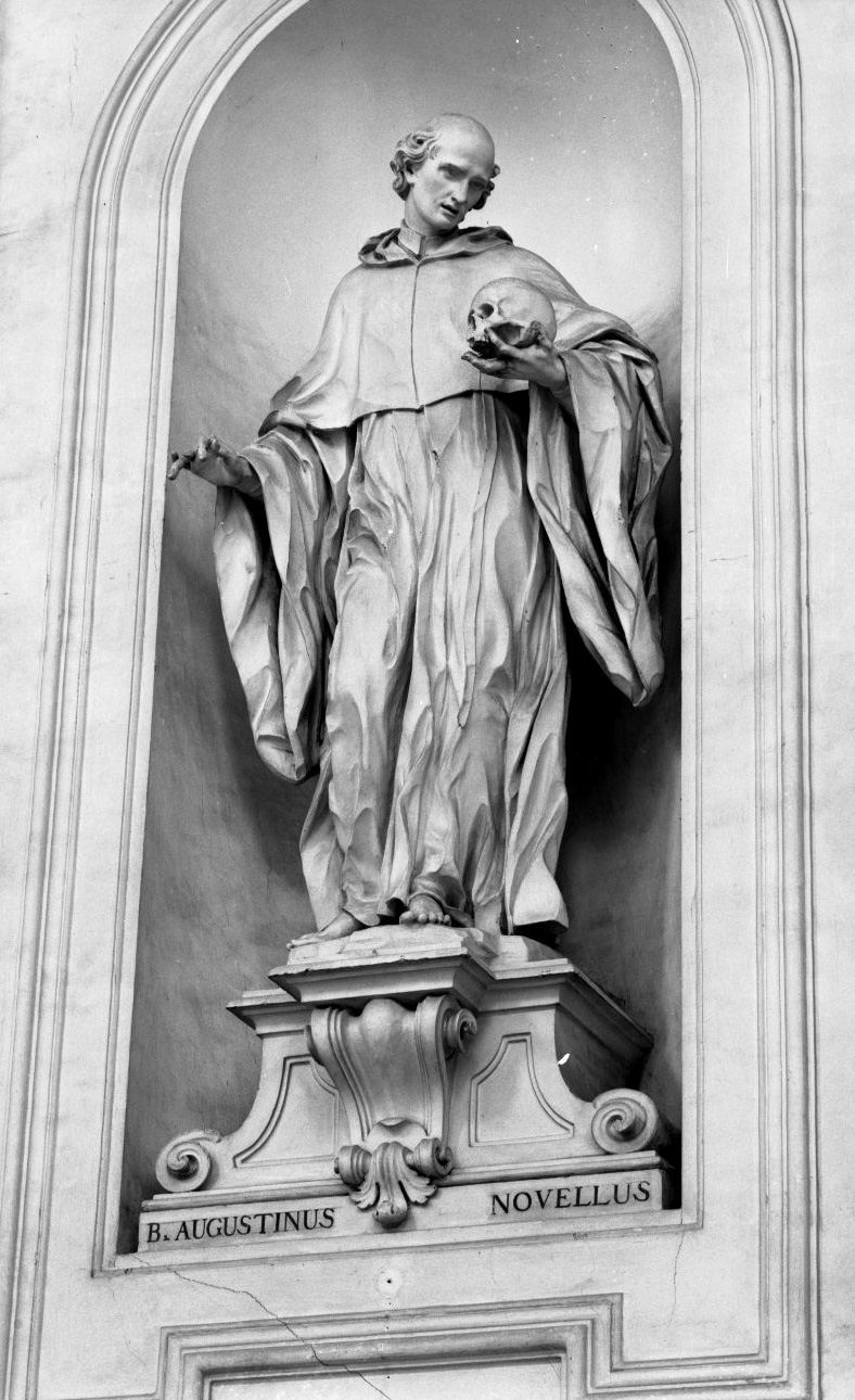 beato Agostino Novello (scultura) di Silini Giuseppe (sec. XVIII)