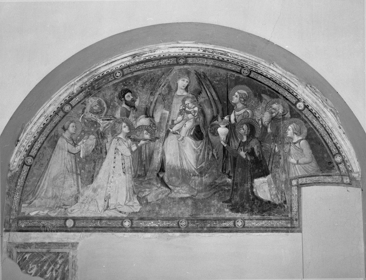 Madonna con Bambino e Santi (dipinto) di Lorenzetti Ambrogio (sec. XIV)