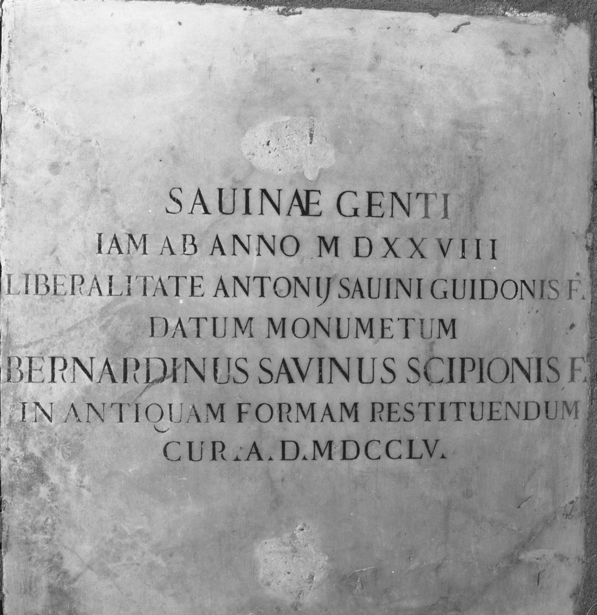 lapide - bottega senese (sec. XVIII)