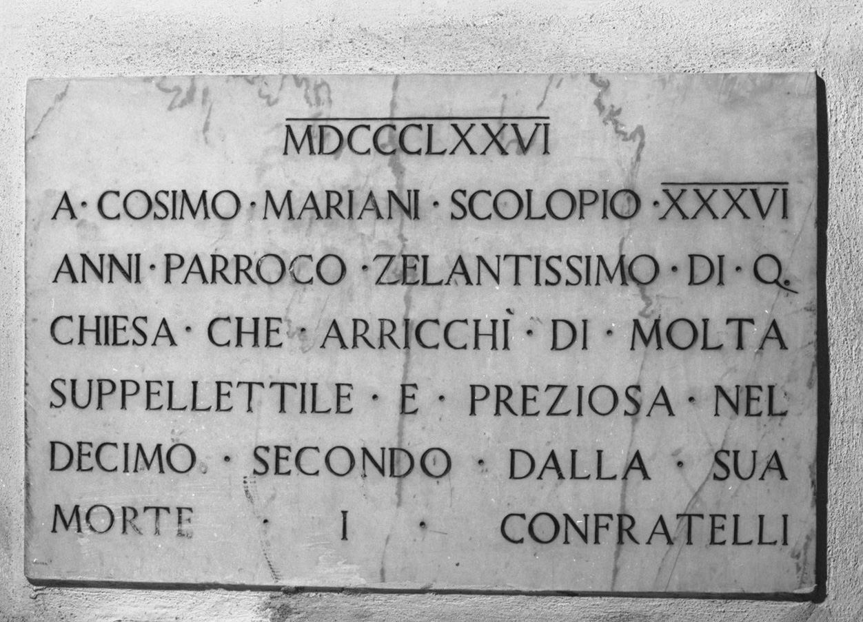 lapide - bottega senese (sec. XIX)