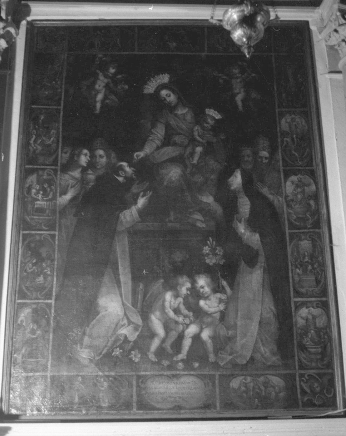 Madonna del Rosario (dipinto) - ambito toscano (sec. XVII)