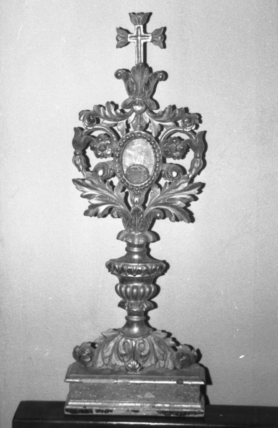 reliquiario - a ostensorio, serie - bottega toscana (sec. XIX)