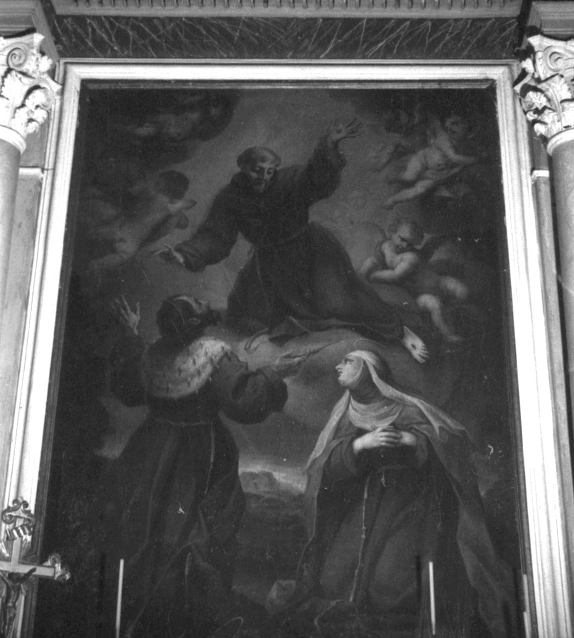 San Francesco, Sant'Elisabetta e San Ludovico (dipinto) di Nasini Giuseppe Nicola (sec. XVII)