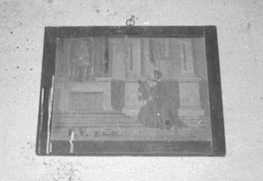 Madonna con Bambino e devoti (dipinto) - ambito toscano (sec. XVIII)