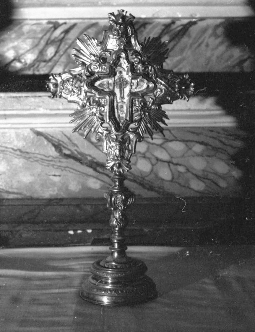 reliquiario - a croce - bottega toscana (sec. XVIII)