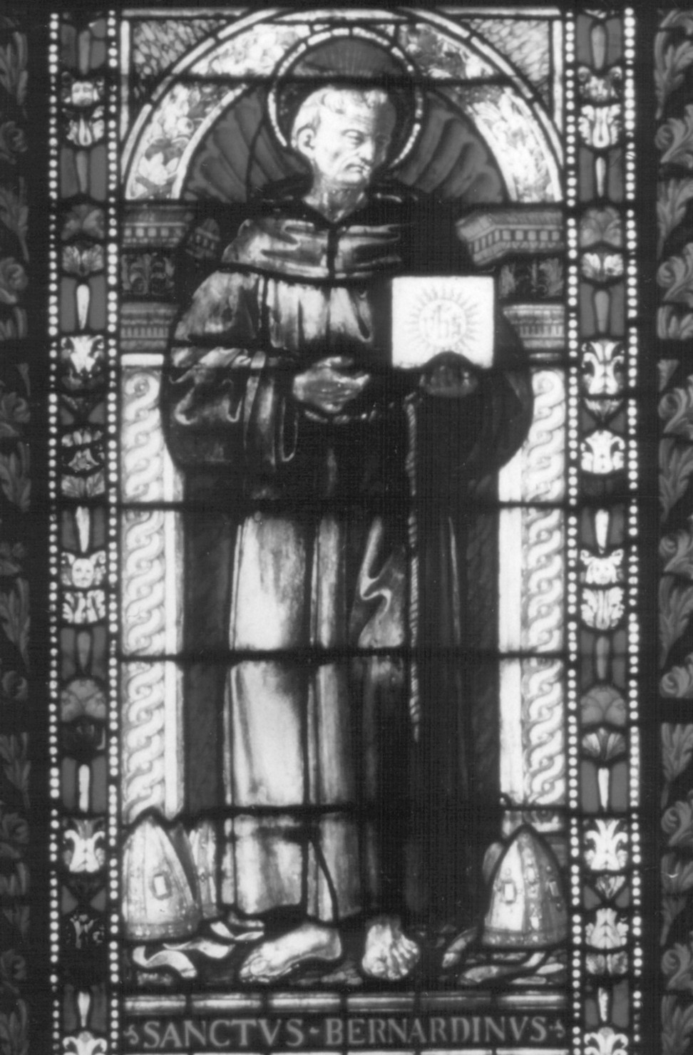 San Bernardino (vetrata) di Bigordi Domenico detto Ghirlandaio (metà sec. XV)