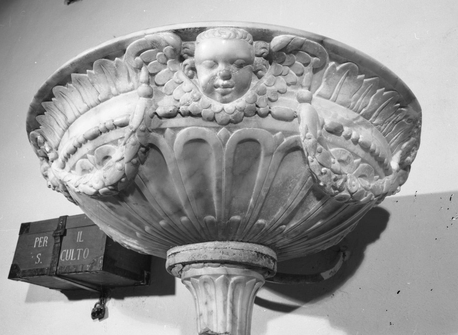 acquasantiera - bottega toscana (sec. XVII)