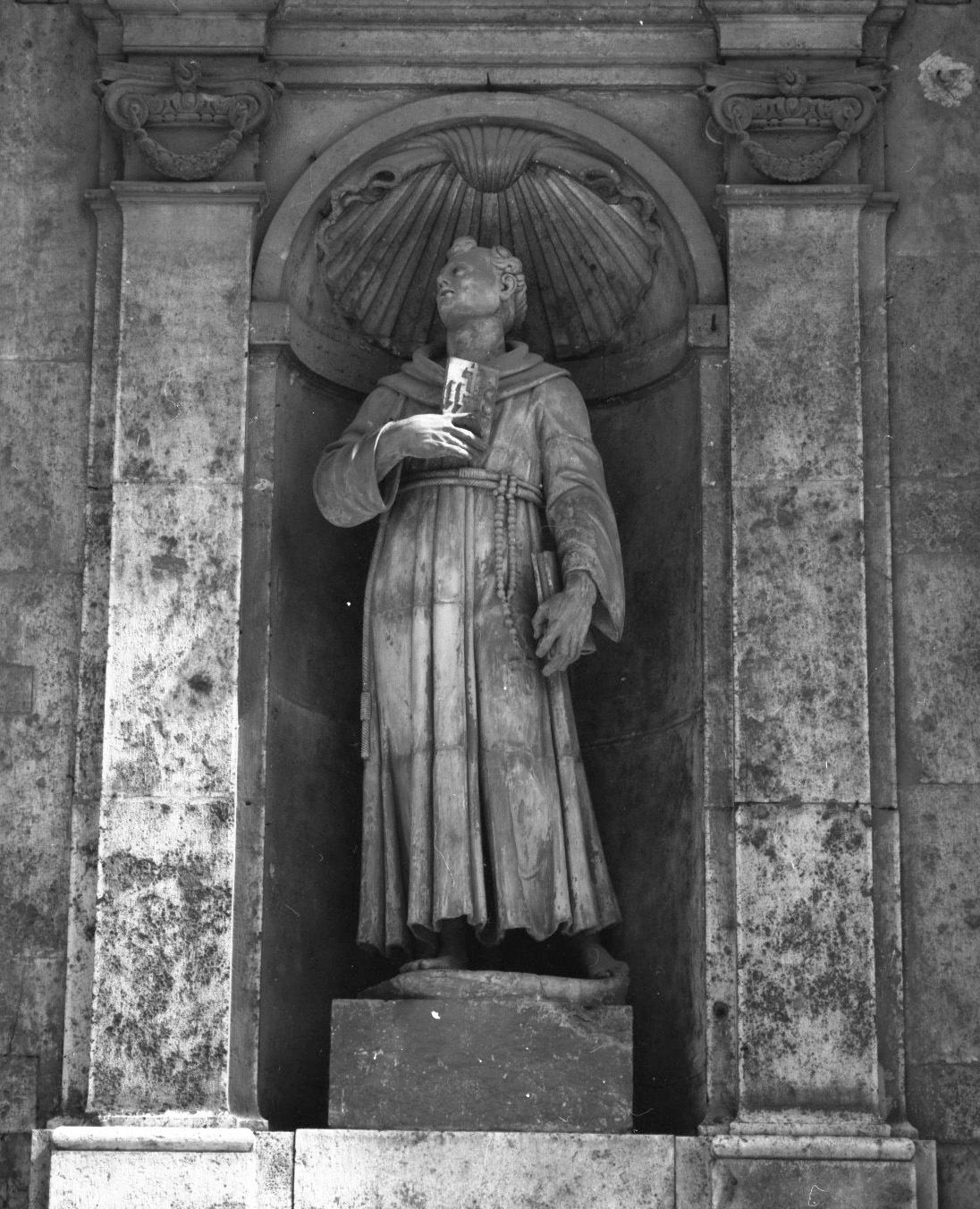 San Bernardino da Siena (statua) - ambito senese (sec. XIX)