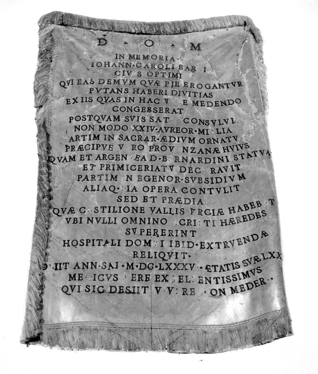 lapide - bottega senese (sec. XVII)