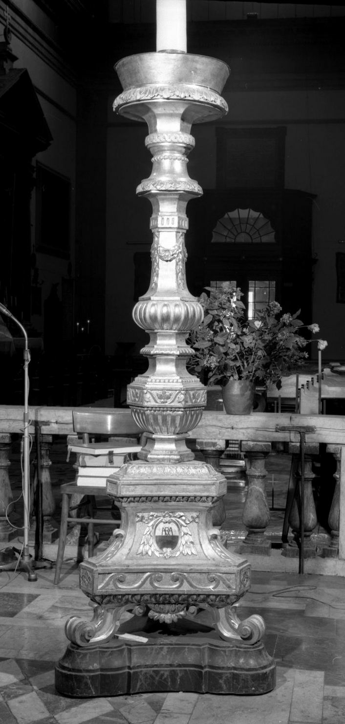 torciera, serie - bottega senese (inizio sec. XIX)