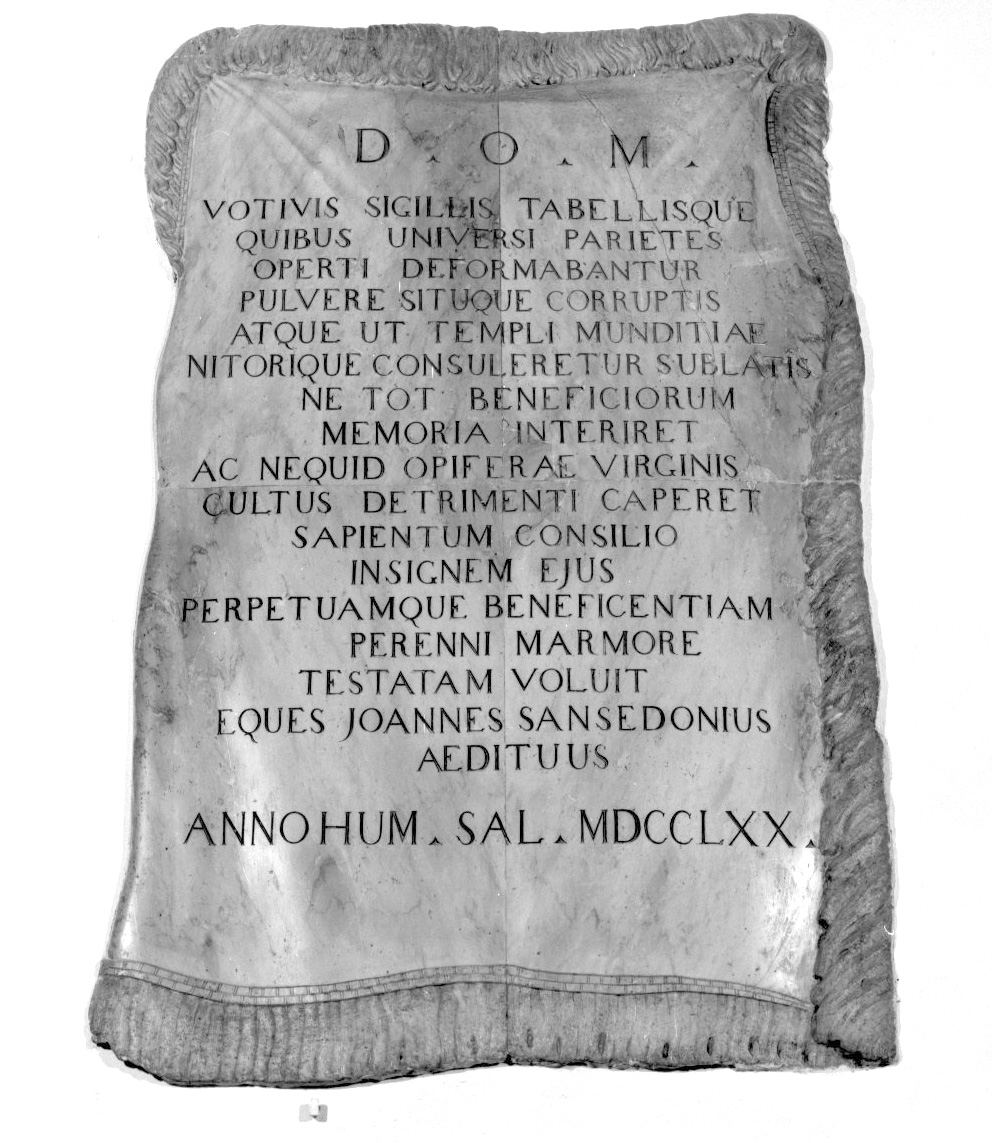 lapide - bottega senese (sec. XVIII)