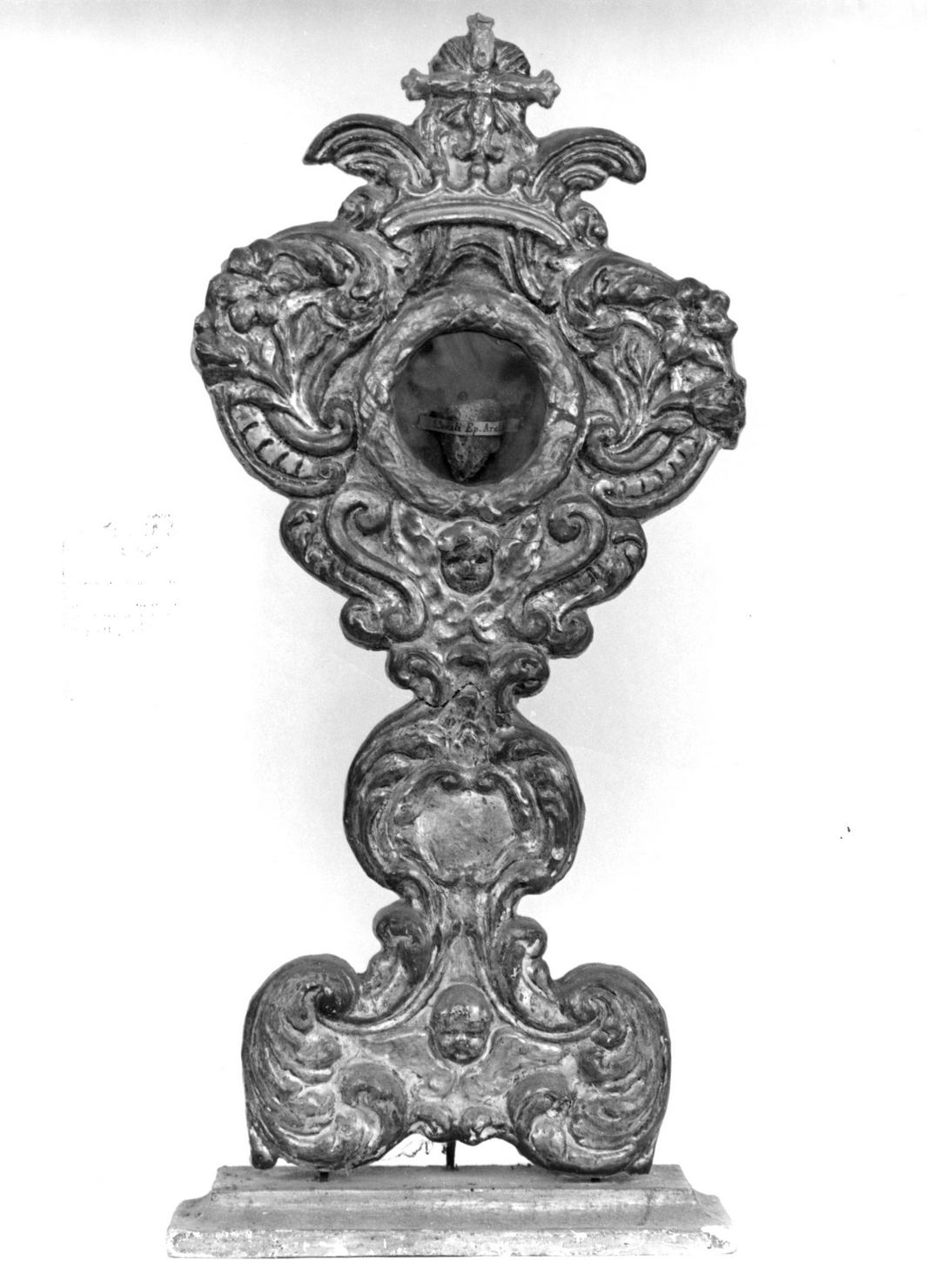 reliquiario - a ostensorio - bottega italiana (sec. XVIII)