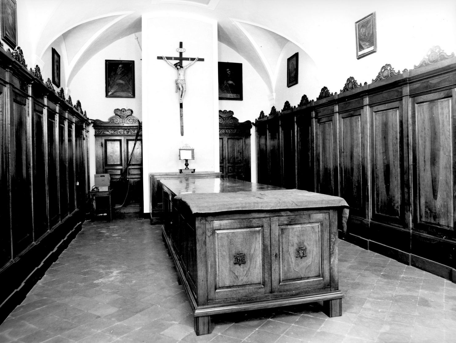 armadio - a muro - bottega toscana (sec. XVII)