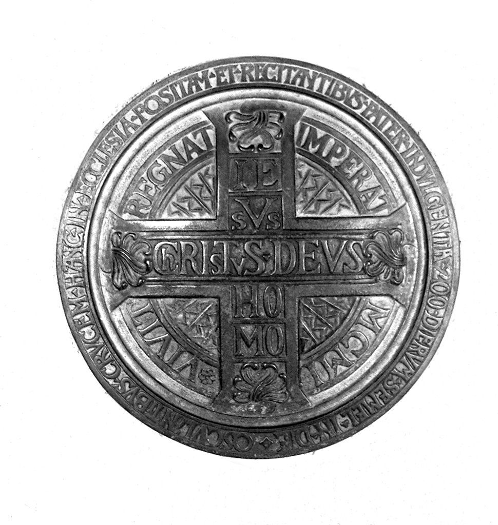 croce (targa devozionale) - bottega toscana (sec. XX)