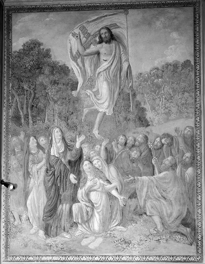 ascensione di Cristo (dipinto, elemento d'insieme) di Ademollo Luigi (sec. XIX)