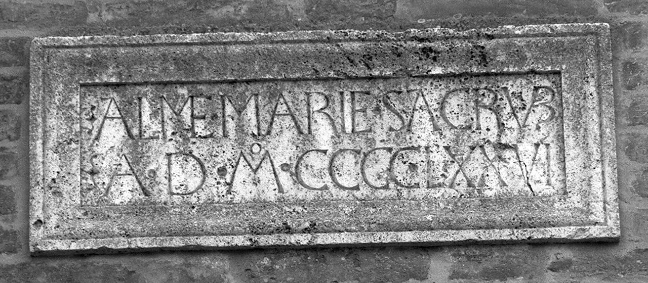 lapide documentaria - bottega toscana (sec. XV)