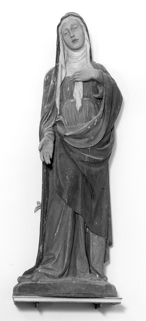 Madonna Addolorata (statua, elemento d'insieme) - ambito senese (prima metà sec. XV)