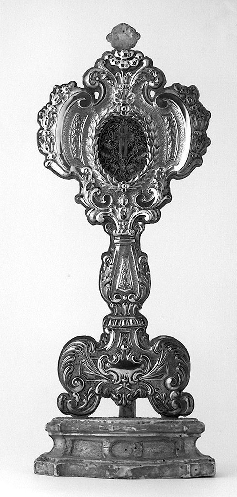 reliquiario - a ostensorio - bottega toscana (sec. XVIII)
