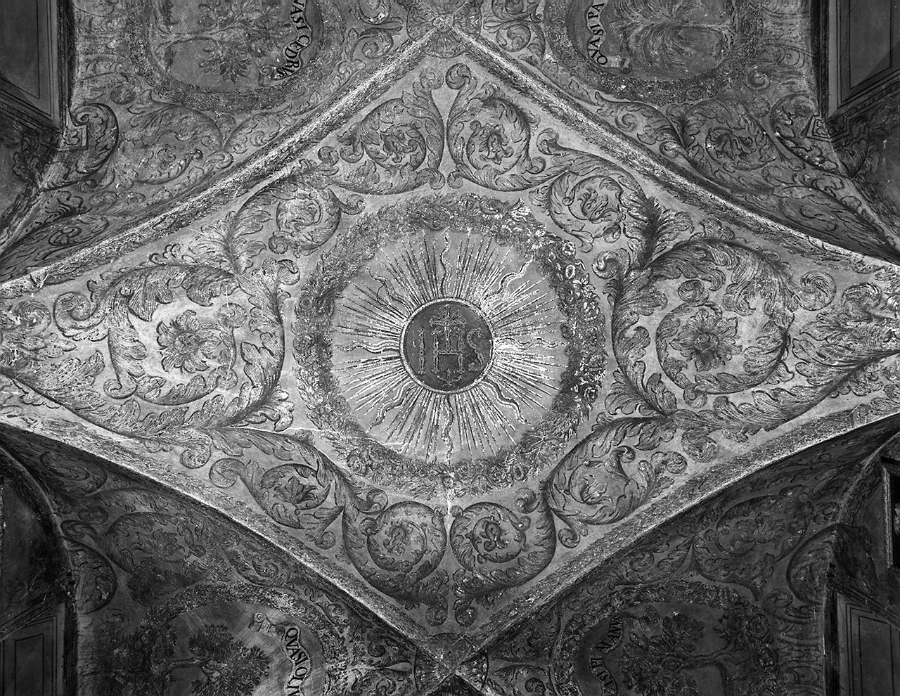 monogramma cristologico (dipinto) - ambito toscano (sec. XVII)