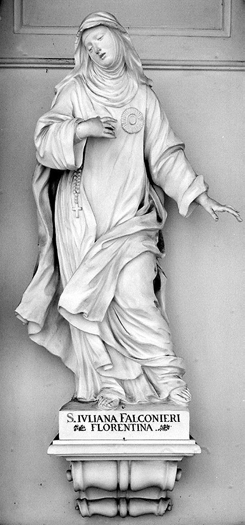 Santa Giuliana Falconieri (statua, elemento d'insieme) di Pozzo Andrea (sec. XVIII)