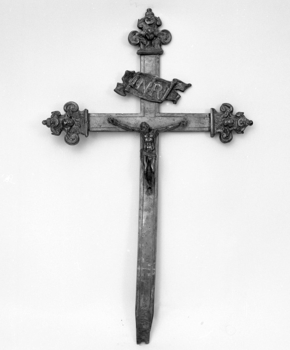 Cristo crocifisso (croce d'altare, frammento) - bottega toscana (sec. XVIII)