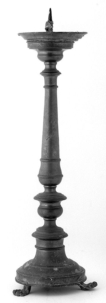 candeliere d'altare - bottega toscana (secc. XIX/ XX)