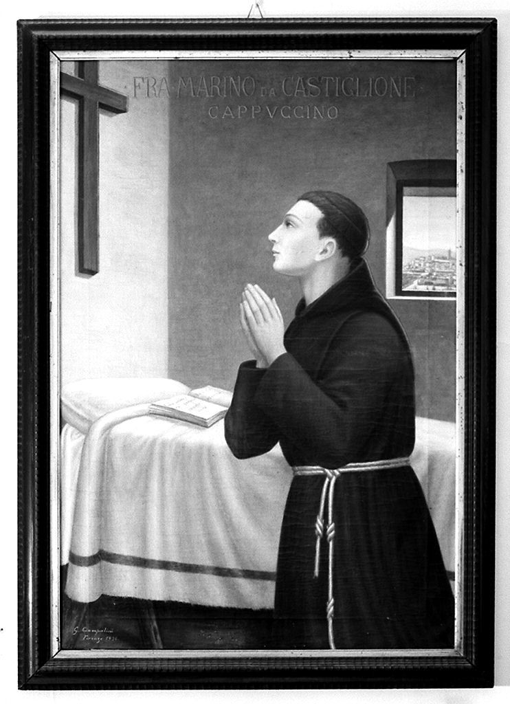 frate Marino da Castglione (dipinto) di Ciampolini Gino (sec. XX)