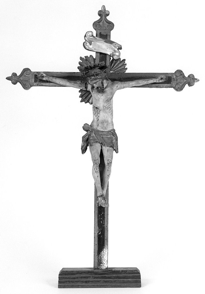 Cristo crocifisso (croce da tavolo) - bottega toscana (sec. XIX)