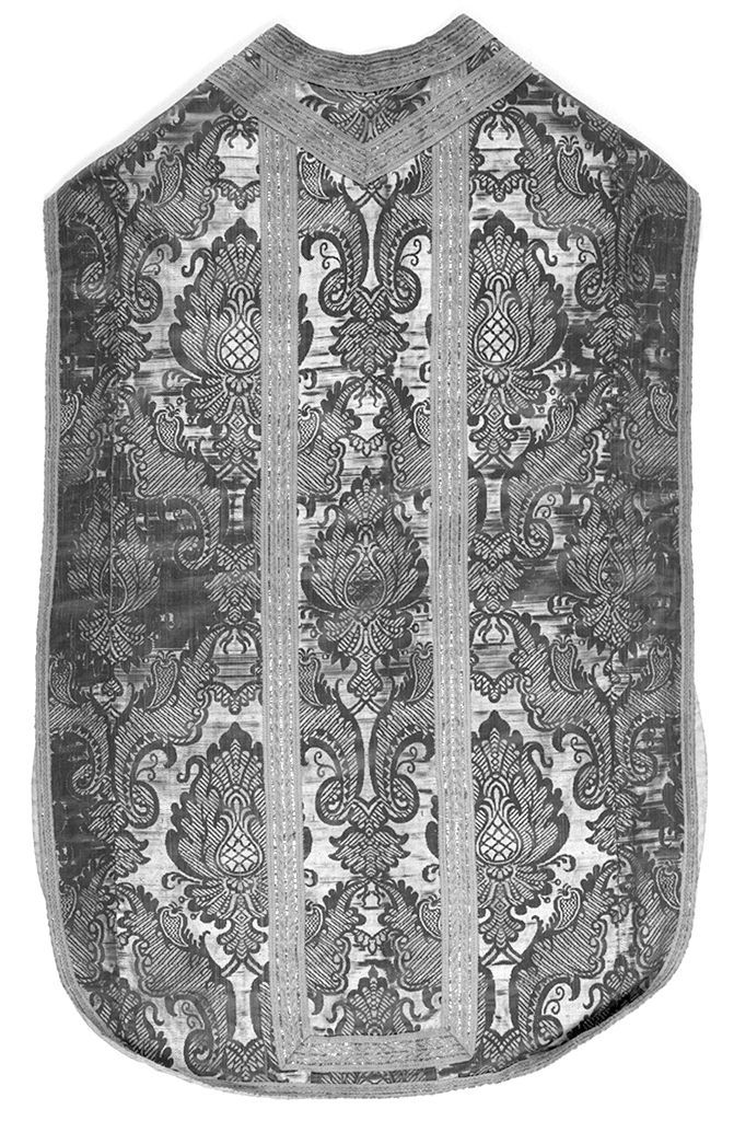 motivi decorativi vegetali stilizzati (pianeta, elemento d'insieme) - manifattura italiana (sec. XIX)