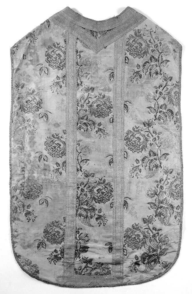 motivi decorativi vegetali (pianeta, elemento d'insieme) - manifattura italiana (prima metà sec. XVIII)