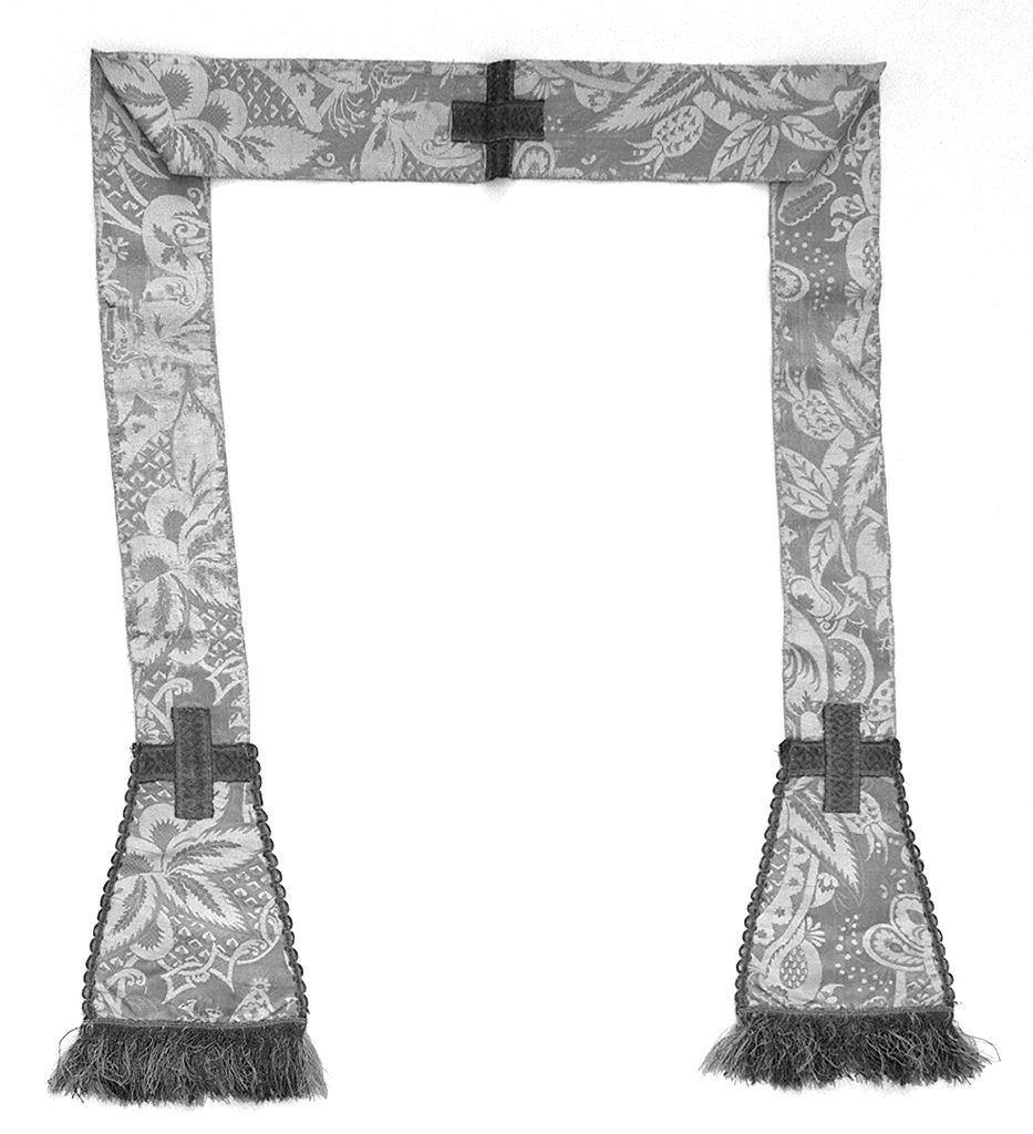 motivi decorativi vegetali stilizzati (stola, elemento d'insieme) - manifattura italiana (primo quarto sec. XVIII)