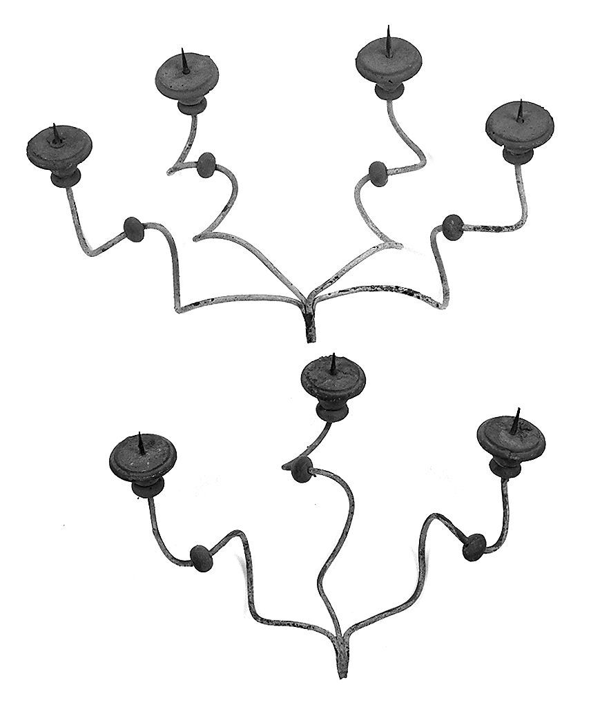 candeliere da parete, serie - bottega toscana (secc. XVIII/ XIX)