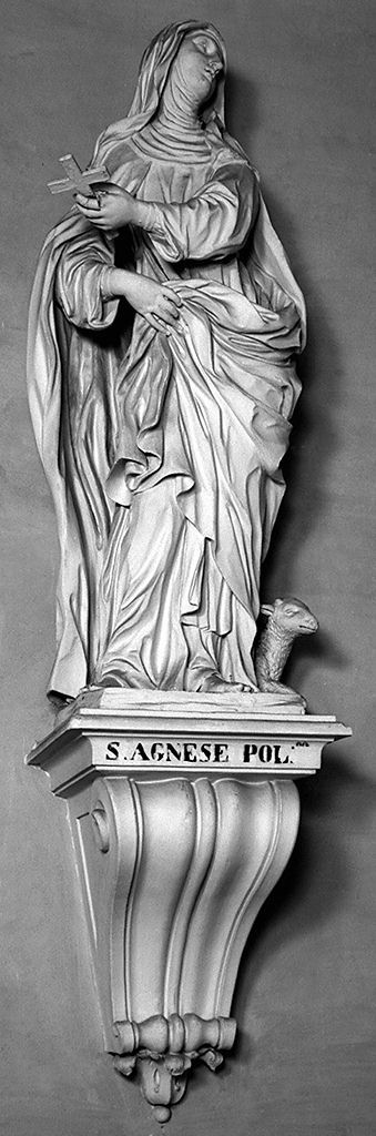 Sant'Agnese da Montepulciano (statua) di Mazzuoli Bartolomeo (sec. XVIII)