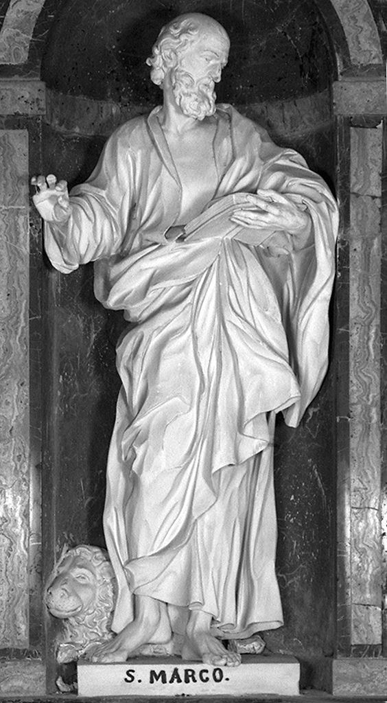 San Marco Evangelista (scultura) di Silini Giuseppe (seconda metà sec. XVIII)
