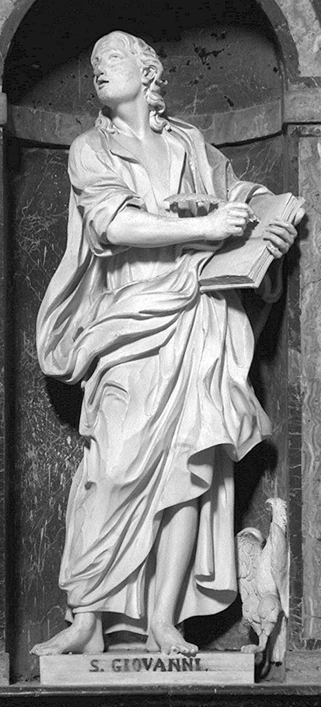 San Giovanni Evangelista (scultura) di Silini Giuseppe (seconda metà sec. XVIII)