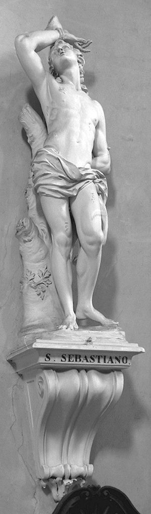 San Sebastiano (scultura) di Mazzuoli Bartolomeo (sec. XVIII)