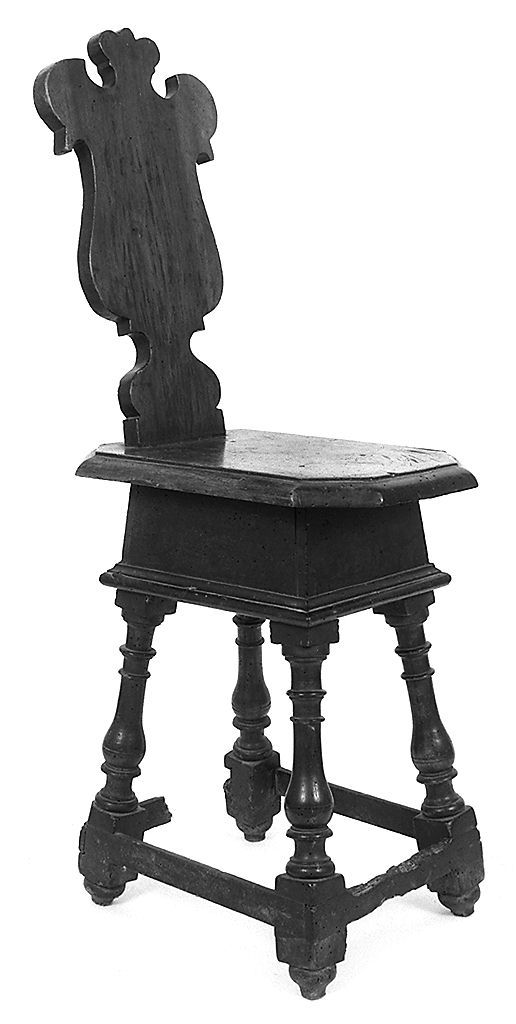 sgabello, serie - bottega toscana (secc. XIX/ XX)