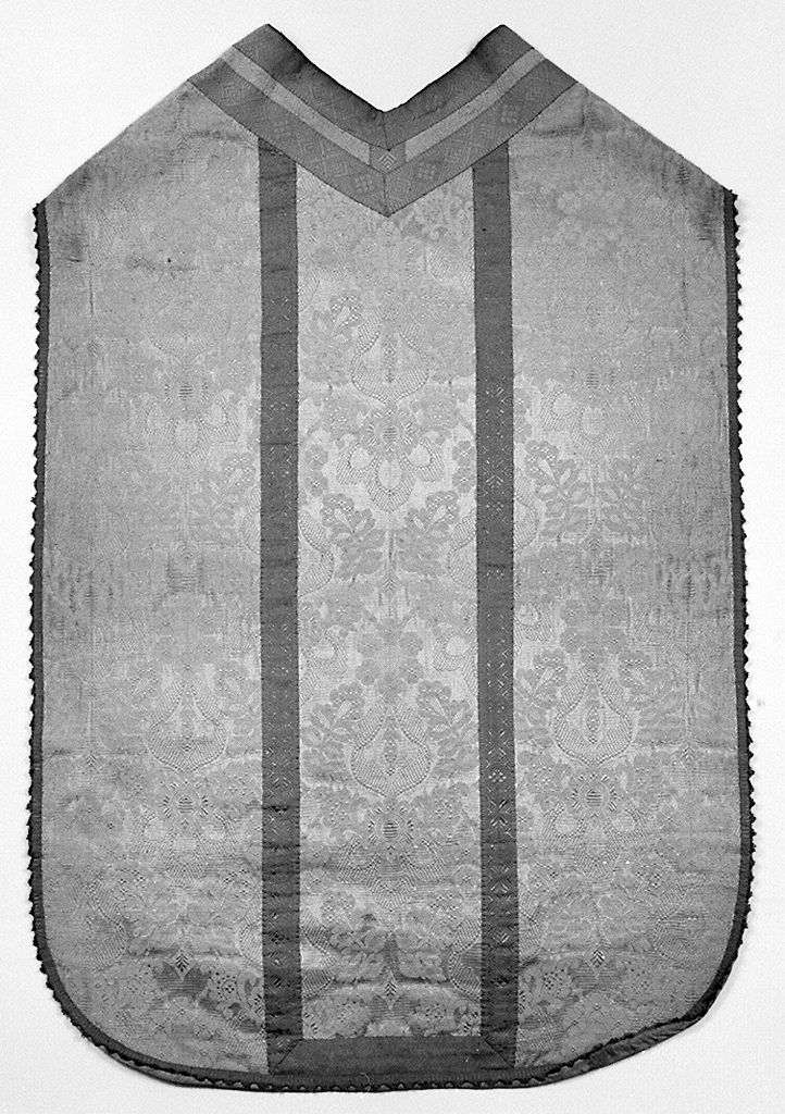 motivi decorativi vegetali (pianeta, elemento d'insieme) - manifattura italiana (seconda metà sec. XIX)