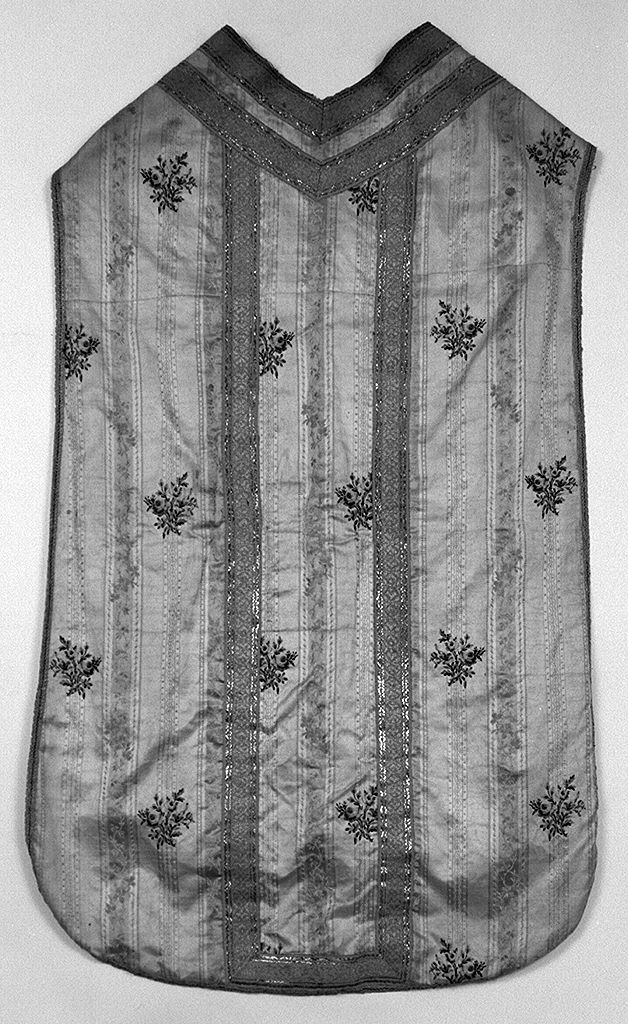 motivi decorativi floreali (pianeta, elemento d'insieme) - manifattura italiana (ultimo quarto sec. XVIII)