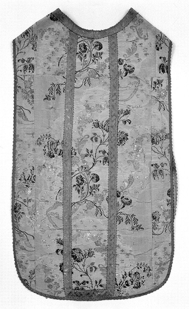 motivi decorativi floreali (pianeta, elemento d'insieme) - manifattura italiana (seconda metà sec. XVIII)