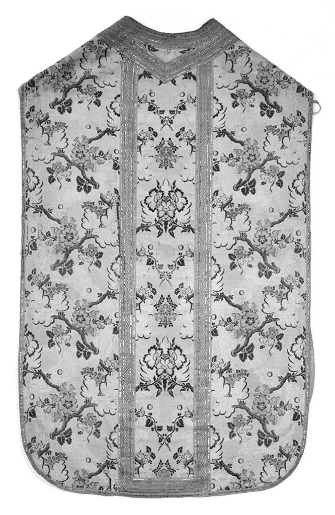 motivi decorativi floreali (pianeta, elemento d'insieme) - manifattura italiana (seconda metà sec. XVIII)