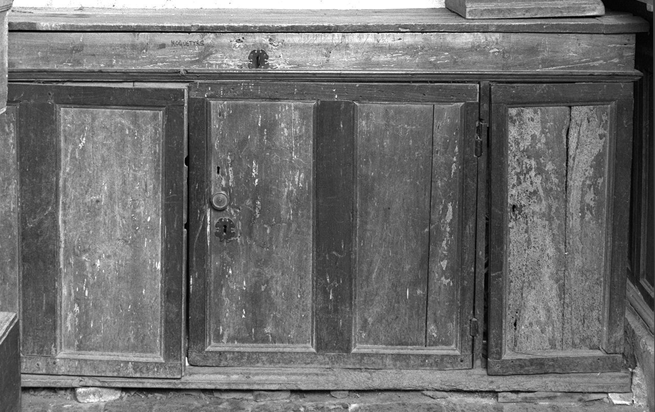 credenza a due corpi - bottega toscana (sec. XVIII)