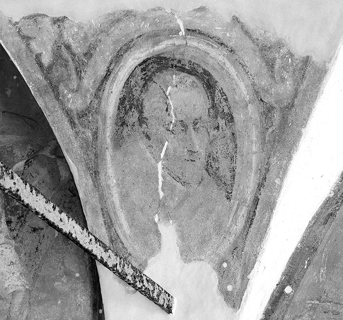 monaco (dipinto, elemento d'insieme) - ambito aretino (sec. XVII)