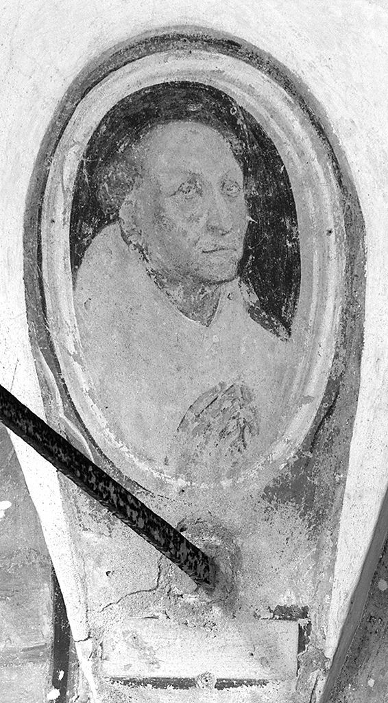 monaco (dipinto, elemento d'insieme) - ambito aretino (sec. XVII)