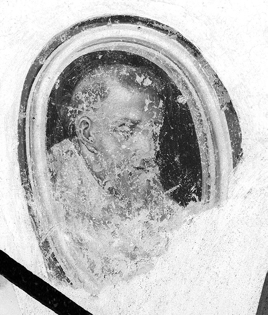 monaco (dipinto, elemento d'insieme) - ambito aretino (sec. XVII)